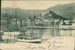 SAN REMO - VUE PRISE DU MOLE - EDIZIONE SCARELLA - SPEDITA 1903 (20963) - San Remo