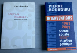 Pierre Bourdieu : 5 Livres & 2 Revues = Qestions De Sociologie/Les Règles De L’art/Interventions/Choses Dites/Raisons Pr - Lots De Plusieurs Livres