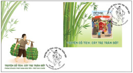 FDC Viet Nam Vietnam With Perf Stamps & SS 2024 :Vietnamese Fairy Tale: The Hundred-knot Bamboo Tree (Ms1191) - Vietnam