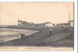 CPA Algerie Fort De L'Eau La Plage Et Les Villas - Autres & Non Classés