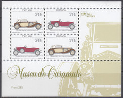 PORTUGAL  Block 81, Postfrisch **, Portugiesische Automobilmuseen (I): Caramulo, PHILANIPPON ’91, 1991 - Blocs-feuillets