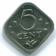 5 CENTS 1980 ANTILLES NÉERLANDAISES Nickel Colonial Pièce #S12310.F.A - Antillas Neerlandesas