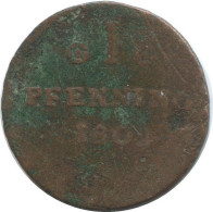 ROSTOCK 1 PFENNIG German States #DE10622.16.F.A - Other & Unclassified