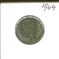 50 CENTAVOS 1944 PORTUGAL Coin #AT292.U.A - Portogallo