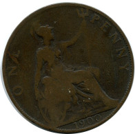 PENNY 1900 UK GBAN BRETAÑA GREAT BRITAIN Moneda #AZ792.E.A - D. 1 Penny