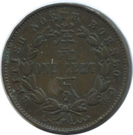 1 CENT 1887 British North Borneo Münze #AE779.16.D.A - Autres – Asie