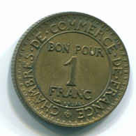 1 FRANC 1924 FRANCIA FRANCE Moneda COMMERCE CHAMBER XF+ #FR1158.7.E.A - 1 Franc