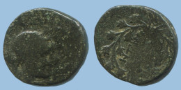 WREATH AUTHENTIC ORIGINAL ANCIENT GREEK Coin 2.1g/15mm #AG086.12.U.A - Greek