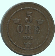 5 ORE 1882 SUECIA SWEDEN Moneda #AC602.2.E.A - Sweden