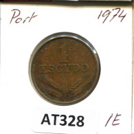 1 ESCUDO 1974 PORTUGAL Moneda #AT328.E.A - Portugal