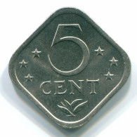 5 CENTS 1979 NIEDERLÄNDISCHE ANTILLEN Nickel Koloniale Münze #S12292.D.A - Antillas Neerlandesas