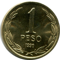 1 PESO 1990 CHILE UNC Münze #M10136.D.A - Chili