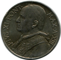 10 LIRE 1934 VATIKAN VATICAN Münze Pius XI (1922-1939) SILBER #AH306.16.D.A - Vatican