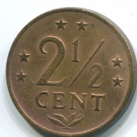 2 1/2 CENT 1971 ANTILLAS NEERLANDESAS Bronze Colonial Moneda #S10497.E.A - Netherlands Antilles