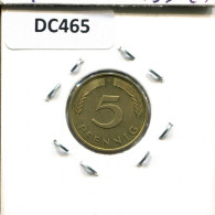 5 PFENNIG 1991 G WEST & UNIFIED GERMANY Coin #DC465.U.A - 5 Pfennig