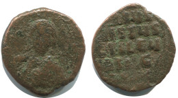 JESUS CHRIST ANONYMOUS FOLLIS Antique BYZANTIN Pièce 8.9g/28mm #AB300.9.F.A - Byzantinische Münzen