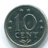 10 CENTS 1979 NIEDERLÄNDISCHE ANTILLEN Nickel Koloniale Münze #S13593.D.A - Nederlandse Antillen