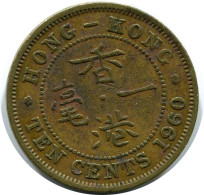 10 CENTS 1960 HONG KONG Pièce #BA161.F.A - Hongkong