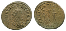 CARINUS ANTONINIANUS Cyzicus B/xxi AD324 Clementiatemp 3.6g/23mm #NNN1768.18.U.A - The Tetrarchy (284 AD To 307 AD)