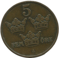 5 ORE 1909 SUECIA SWEDEN Moneda #AC440.2.E.A - Svezia