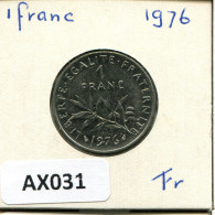 1 FRANC 1976 FRANCE Coin #AX031.U.A - 1 Franc