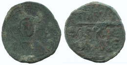 JESUS CHRIST ANONYMOUS CROSS Antiguo BYZANTINE Moneda 8.8g/31mm #AA602.21.E.A - Byzantine