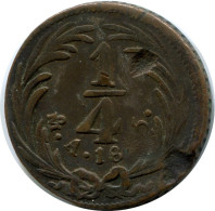 1/4 REAL 1835 MA "Quarto/Quartilla" MEXICO Coin #AH387.5.U.A - Mexico