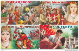 SAN MARINO - Set Of 4 Cards, Grandi Romanzi(MA-MB-MC-MD), Tirage 15000-20000, 09/99, Mint - Saint-Marin