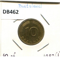 10 PFENNIG 1987 J BRD DEUTSCHLAND Münze GERMANY #DB462.D.A - 10 Pfennig