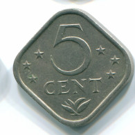5 CENTS 1971 NETHERLANDS ANTILLES Nickel Colonial Coin #S12192.U.A - Nederlandse Antillen