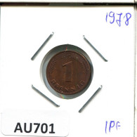 1 PFENNIG 1978 G BRD ALEMANIA Moneda GERMANY #AU701.E.A - 1 Pfennig