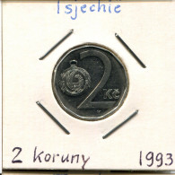 2 KORUN 1993 CZECH REPUBLIC Coin #AP750.2.U.A - Tschechische Rep.