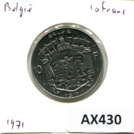 10 FRANCS 1971 BELGIUM Coin DUTCH Text #AX430.U.A - 10 Francs