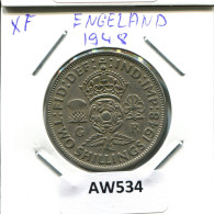 2 SHILLINGS 1948 UK GROßBRITANNIEN GREAT BRITAIN Münze #AW534.D.A - J. 1 Florin / 2 Schillings