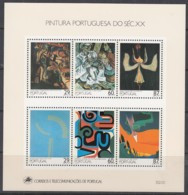 PORTUGAL  Block 68, Postfrisch **, Gemälde Des 20. Jahrhunderts, 1989 - Blokken & Velletjes
