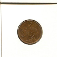 5 CENTS 1996 SOUTH AFRICA Coin #AT134.U.A - Sud Africa
