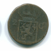 2 CENTS 1839 SUMATRA NIEDERLANDE OSTINDIEN Koloniale Münze #S11837.D.A - Niederländisch-Indien