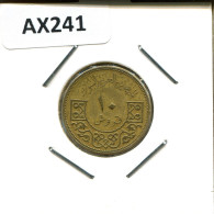 10 QIRSH 1962 SIRIA SYRIA Islámico Moneda #AX241.E.A - Syrië