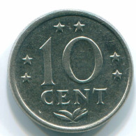 10 CENTS 1980 ANTILLES NÉERLANDAISES Nickel Colonial Pièce #S13745.F.A - Antilles Néerlandaises