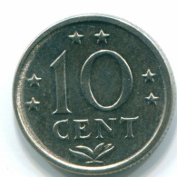 10 CENTS 1979 ANTILLAS NEERLANDESAS Nickel Colonial Moneda #S13594.E.A - Antilles Néerlandaises