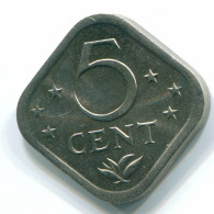 5 CENTS 1980 NETHERLANDS ANTILLES Nickel Colonial Coin #S12328.U.A - Antilles Néerlandaises