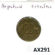 20 CENTAVOS 1950 ARGENTINIEN ARGENTINA Münze #AX291.D.A - Argentine