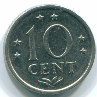 10 CENTS 1971 ANTILLES NÉERLANDAISES Nickel Colonial Pièce #S13435.F.A - Nederlandse Antillen