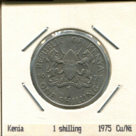 1 SHILLING 1975 KENYA Pièce #AS328.F.A - Kenia