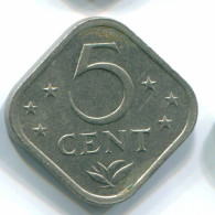 5 CENTS 1975 ANTILLAS NEERLANDESAS Nickel Colonial Moneda #S12247.E.A - Antilles Néerlandaises