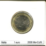 1 EURO 2008 MALTE MALTA BIMETALLIC Pièce #AS631.F.A - Malte