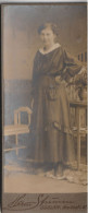 DE240  --  DEUTSCHLAND --  GOSLAR  --  CABINET PHOTO, CDV  --  LADY --  FOTO:  BREITE STR. 91  -  11,5  Cm  X 4,8 Cm - Old (before 1900)