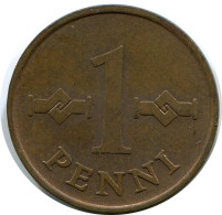 1 PENNI 1965 FINLAND Coin #AR911.U.A - Finlande