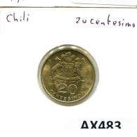 20 CENTESIMOS 1971 CHILE Münze #AX483.D.A - Chili
