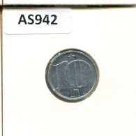 10 HALERU 1986 CHECOSLOVAQUIA CZECHOESLOVAQUIA SLOVAKIA Moneda #AS942.E.A - Tchécoslovaquie